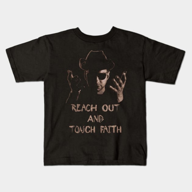 Reach Out And Touch Faith Kids T-Shirt by Nerd_art